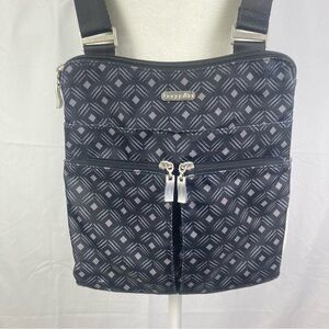 Baggallini Horizon Crossbody Bag 10x10.5 Lightweight Water-Resistant Black GUC